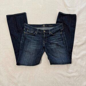 7 For All Mankind Bootcut Jeans Womens 30 Low Rise Full Length